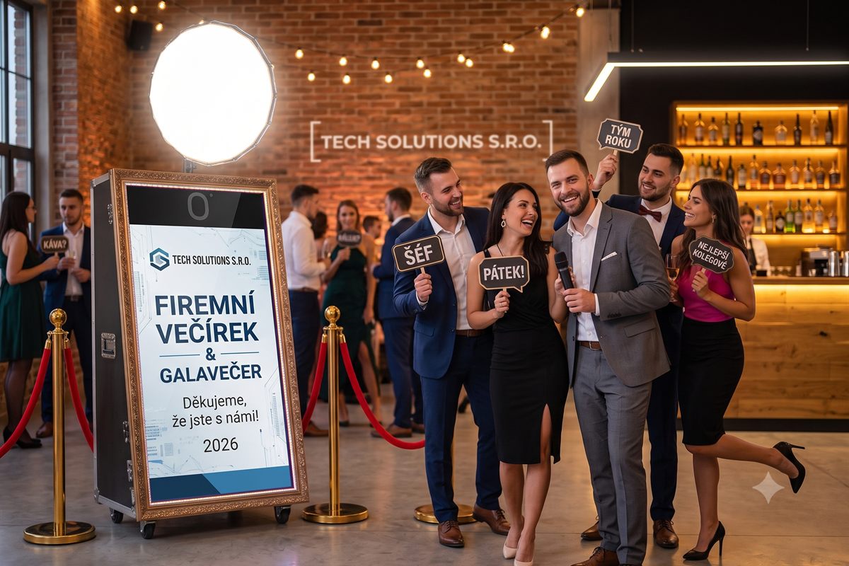 Selfie zrcadlo na firemní akci